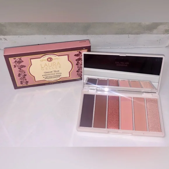 BNIB Laura Geller Compact Dream Team Perfectly Pink Eyeshadow Palette - Picture 4 of 7